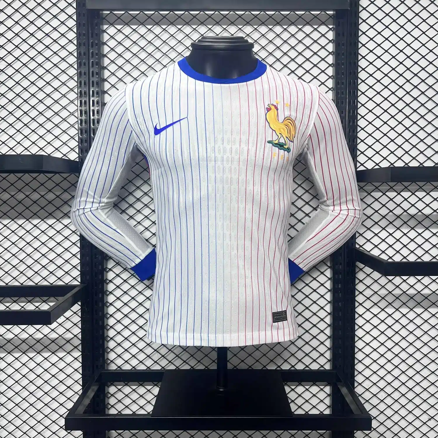 2024 France Away Player Long Sleeve Jersey