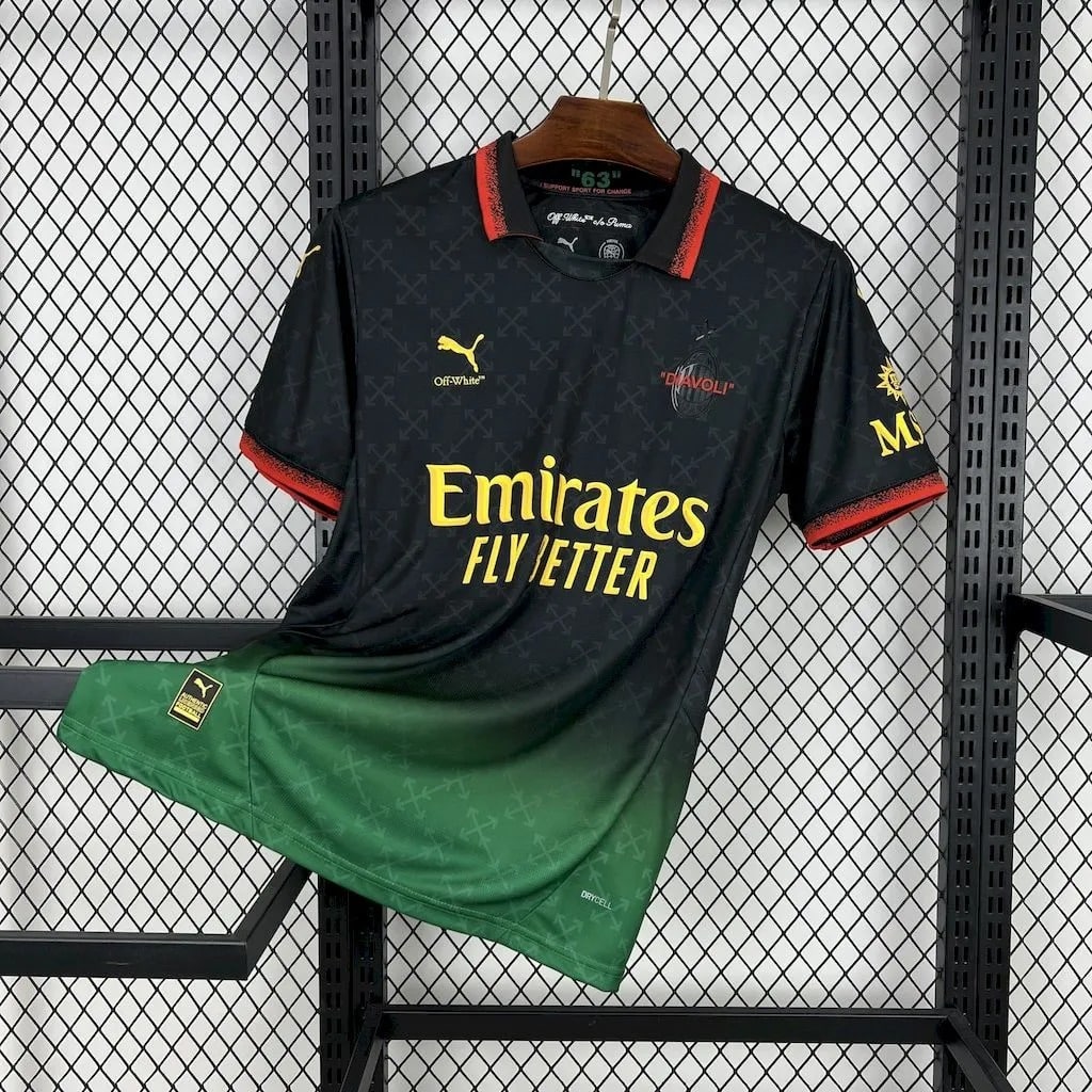 24-25 AC Milan Off White Black Speical Fans Jersey