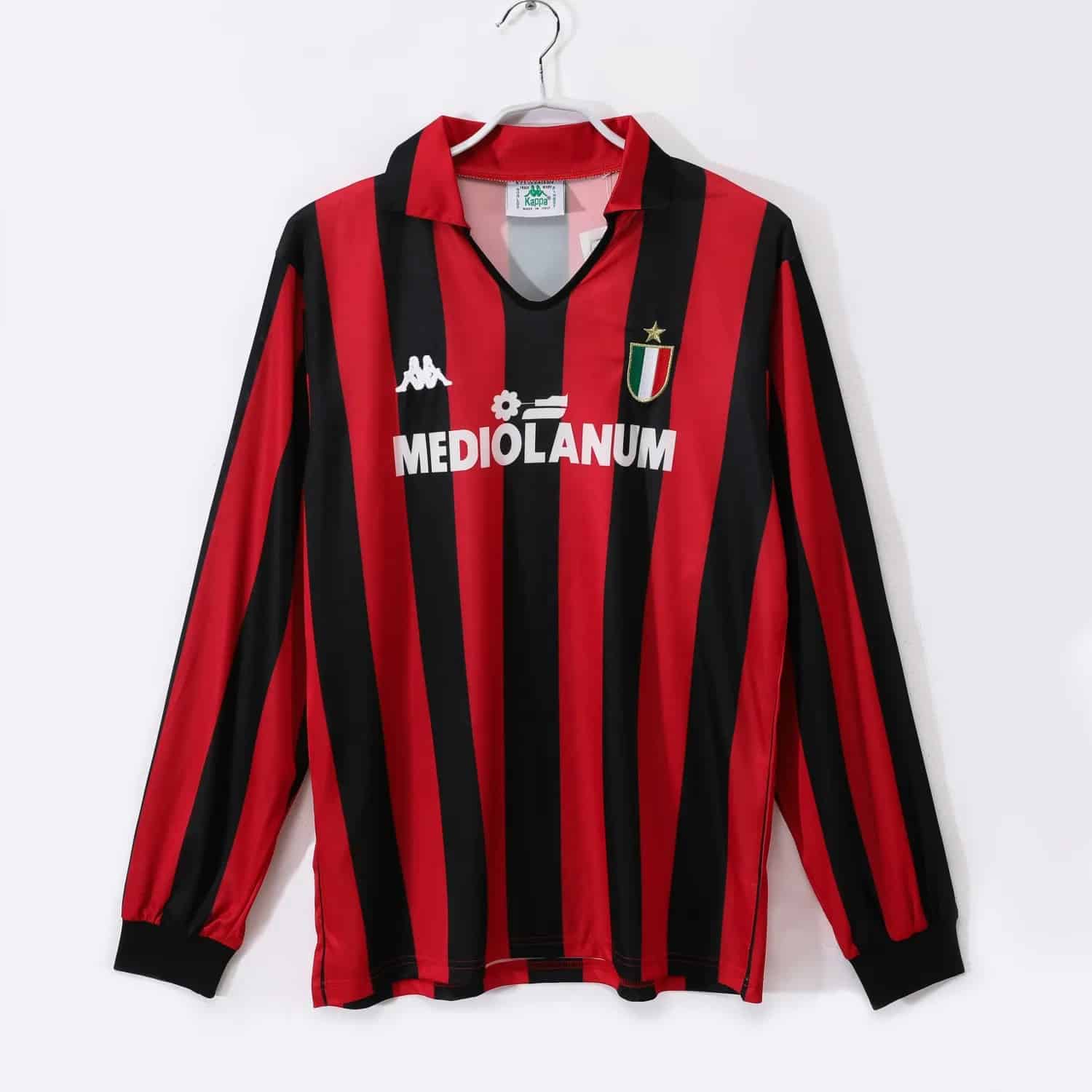 88-89 AC Milan Home Retro Long Sleeve Jersey