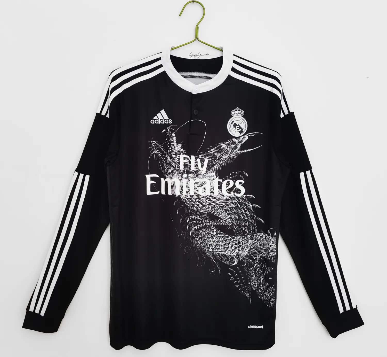 14-15 Real Madrid Third Black Long Sleeve Retro Jersey