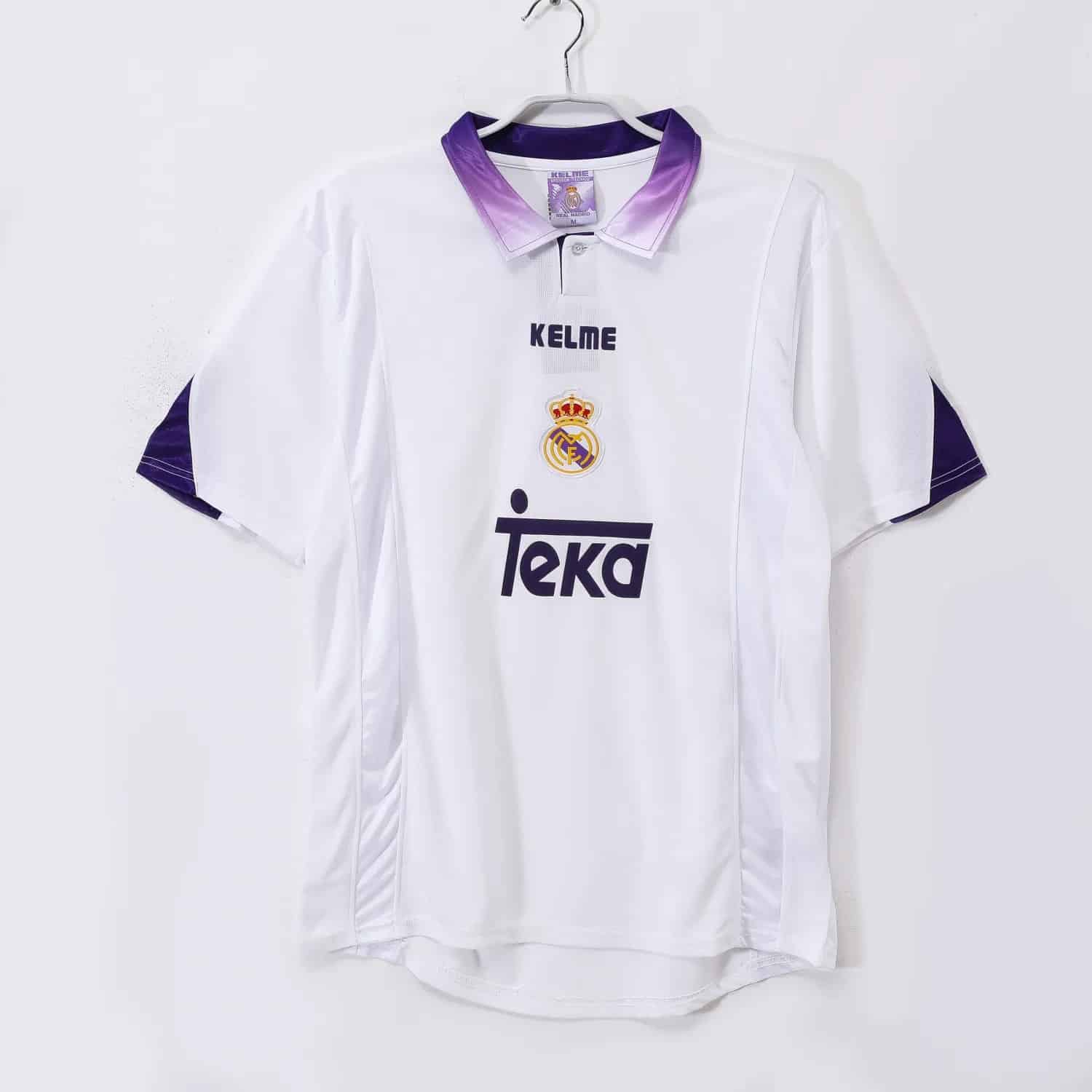 97-98 Real Madrid Home Short Sleeve Retro Jersey