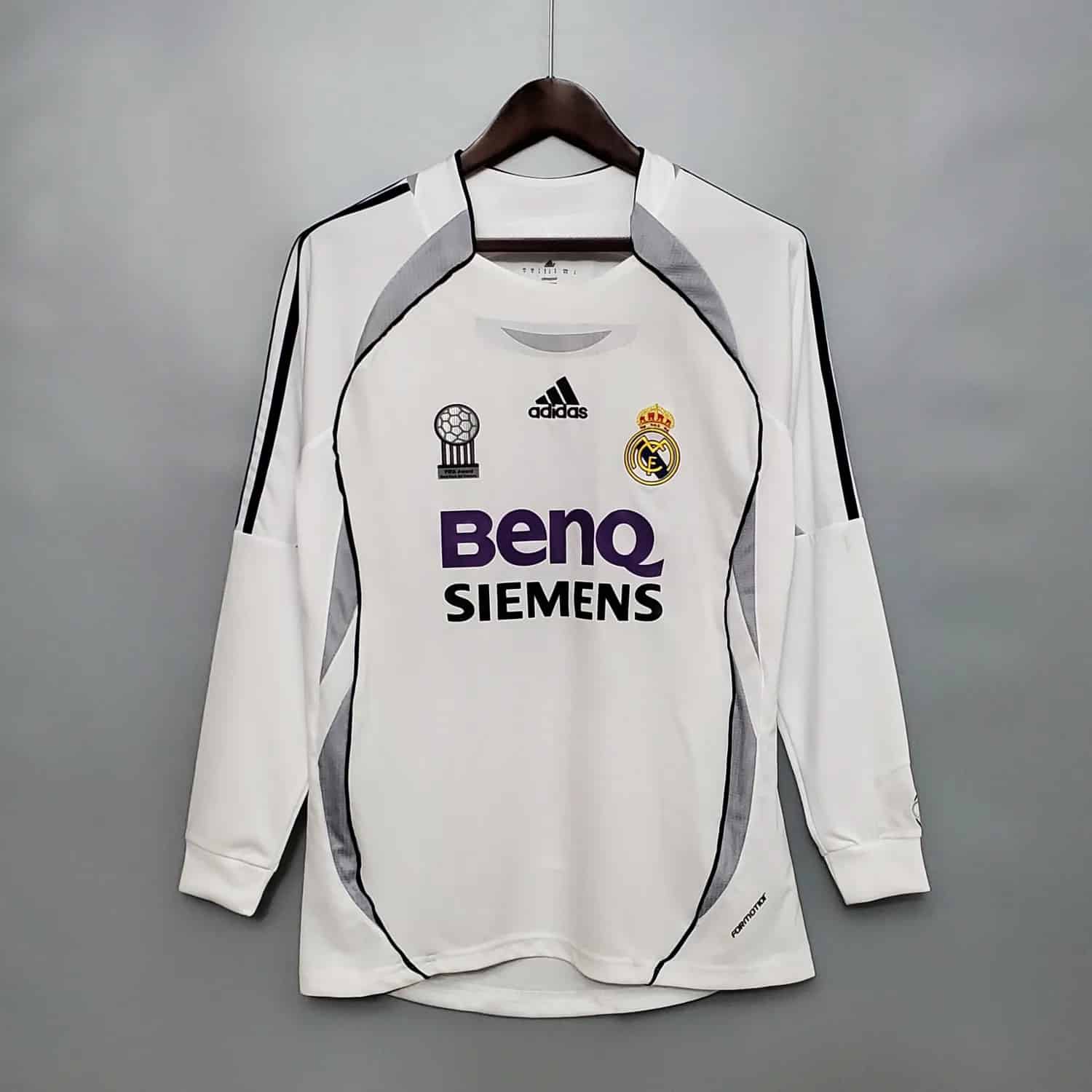 06-07 Real Madrid Home Long Sleeve Retro Jersey
