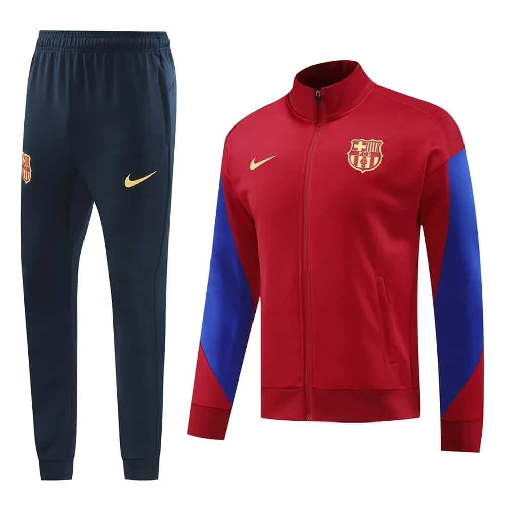 24-25 Barcelona Red Jacket Tracksuit