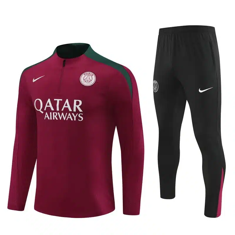 24-25 PSG Red Player Version Training Suit/24-25PSG巴黎半拉训练服，球员版