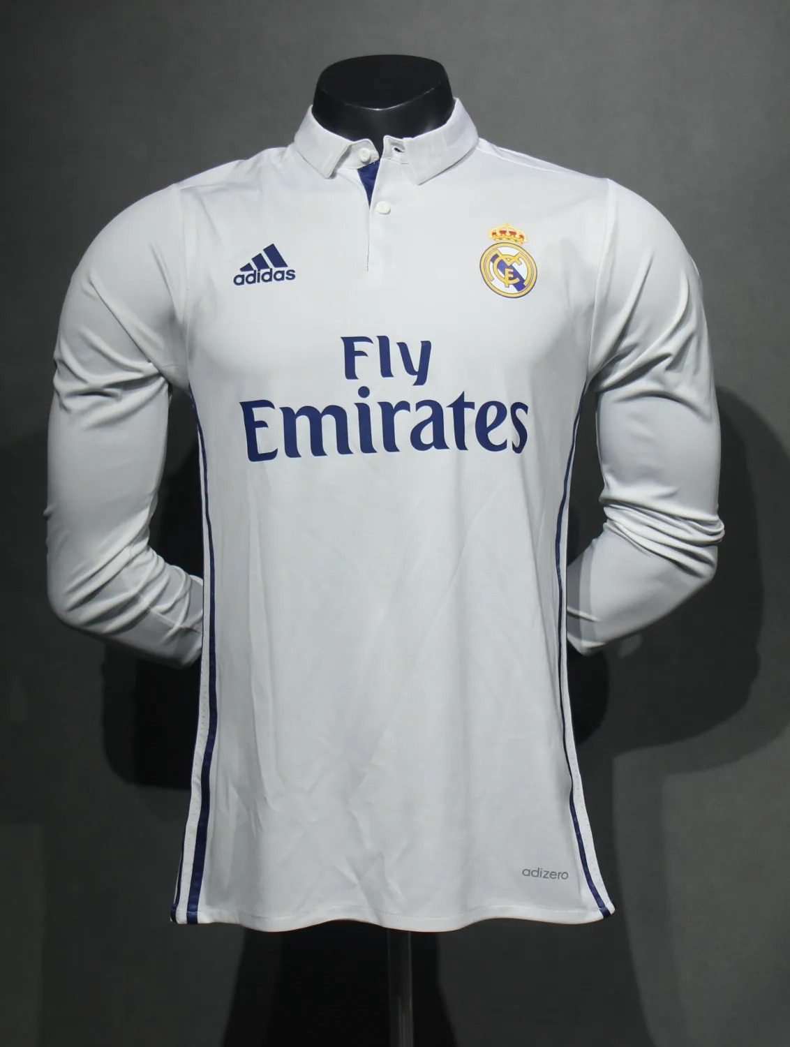 16-17 Real Madrid Home Retro Player Long Sleeve Jersey