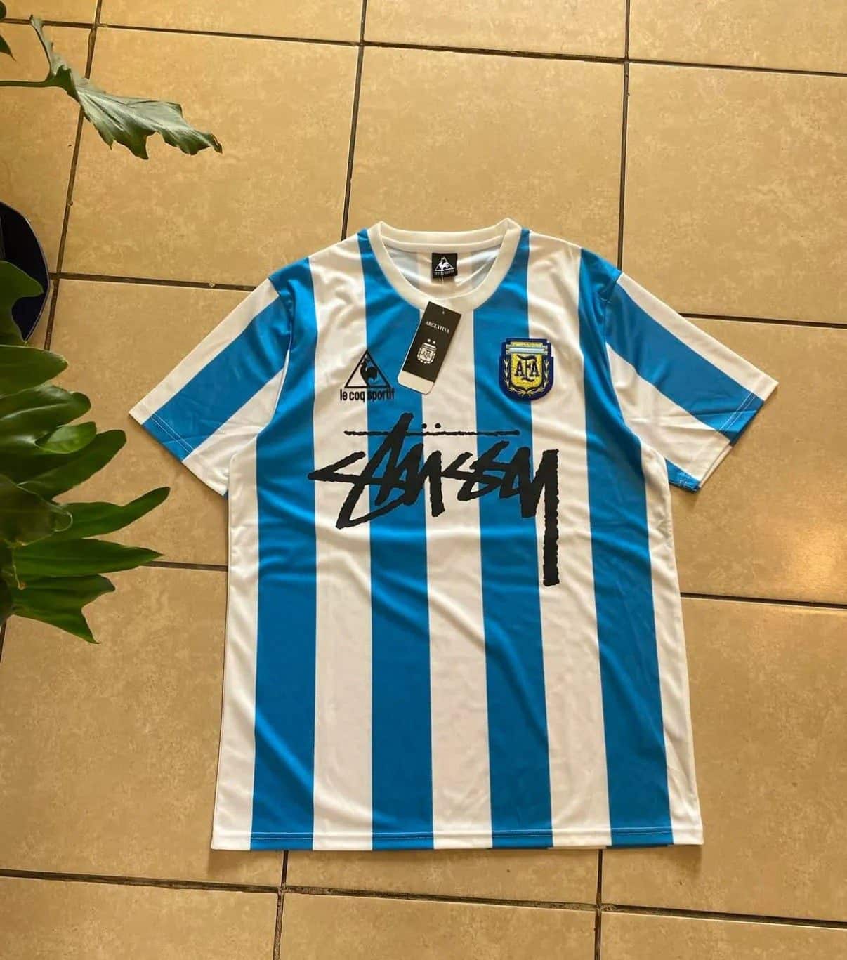 1986 Argentina X Stussy 10#MANADONA Retro Jersey