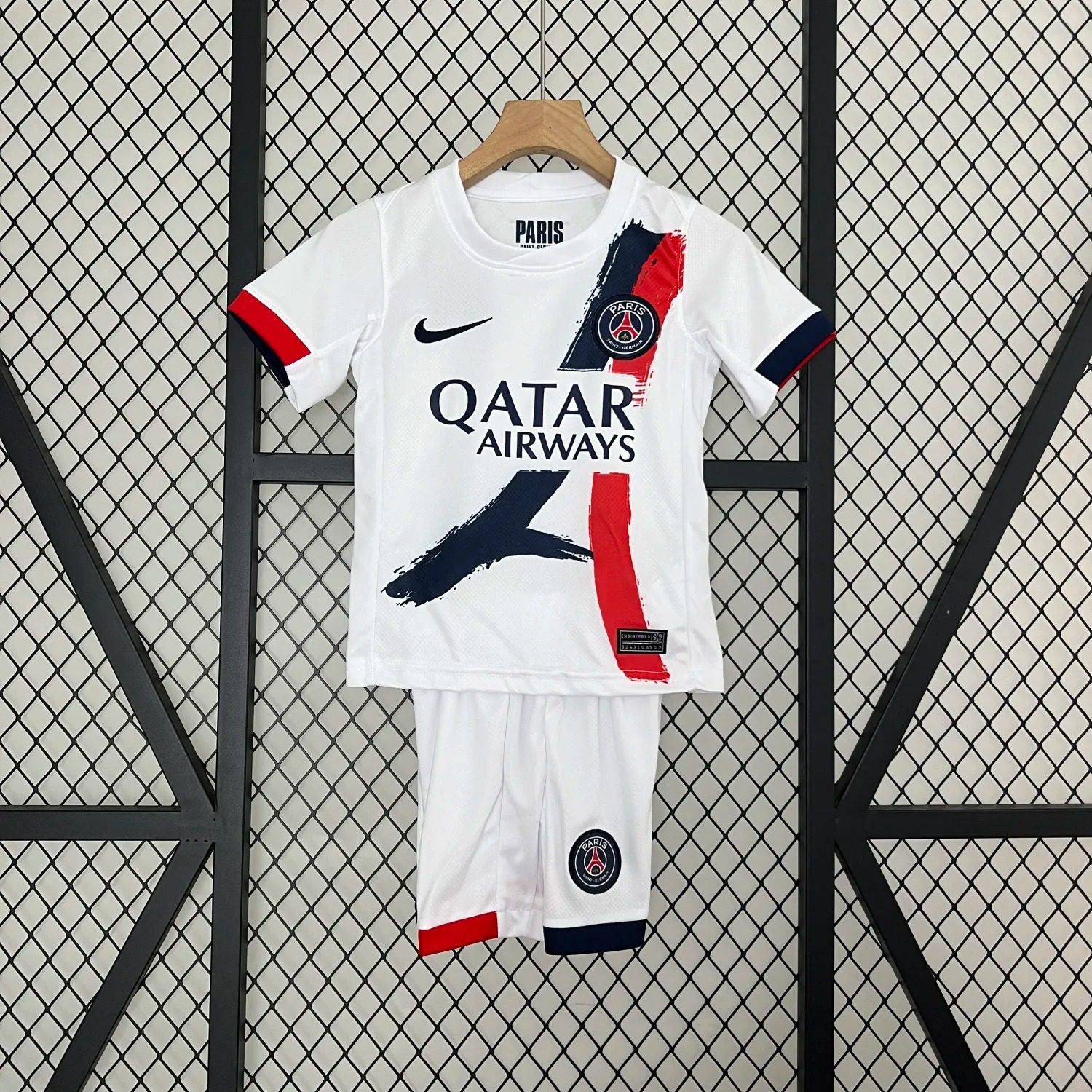 24-25 PSG Away White Kid Kit/24-25PSG巴黎客场童装