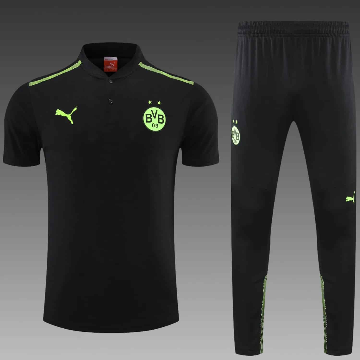 Dortmund POLO Black Short Sleeve Suit