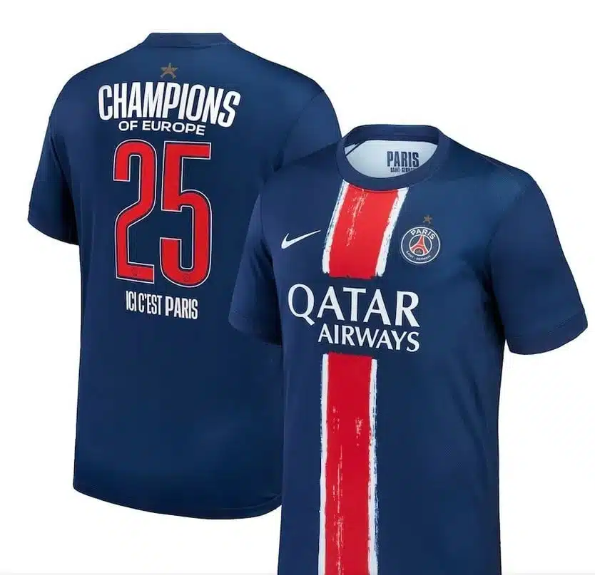 24-25 PSG Home Champions Jersey Fans Jersey
