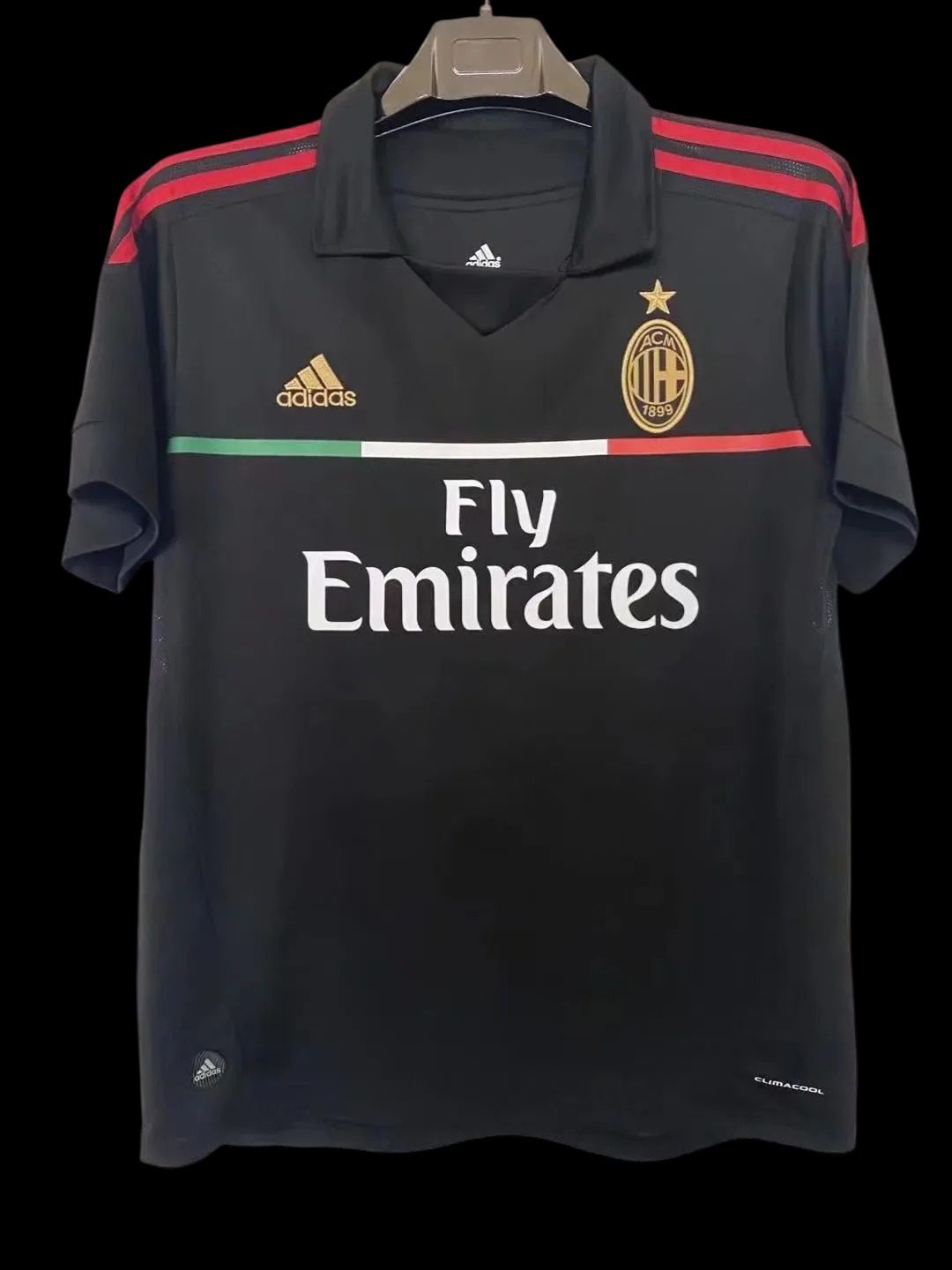 11-12 AC Milan Third Black Retro Fans Jersey