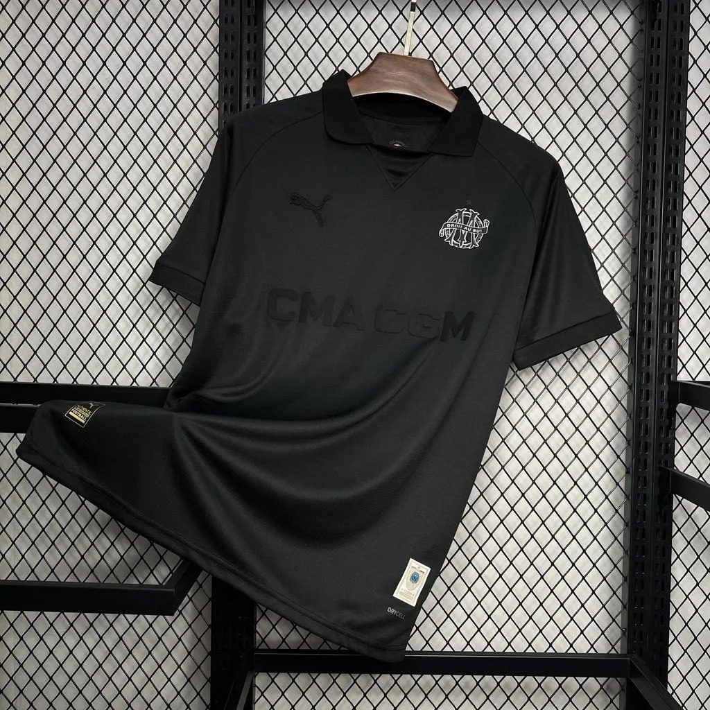 24-25 Olympique Marseille 125th Anniversary Black Fans Jersey