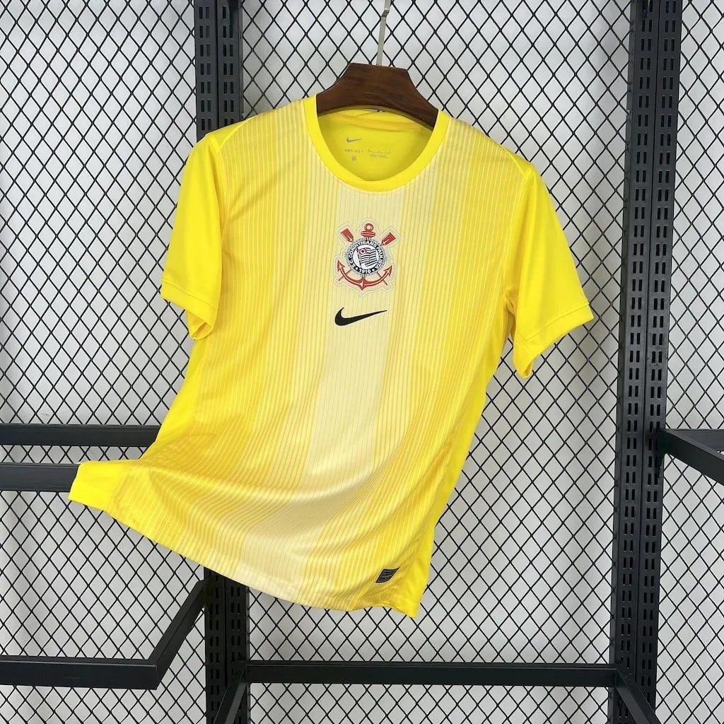 25-26 Corinthians Goal Keeper Yellow Fans Jersey