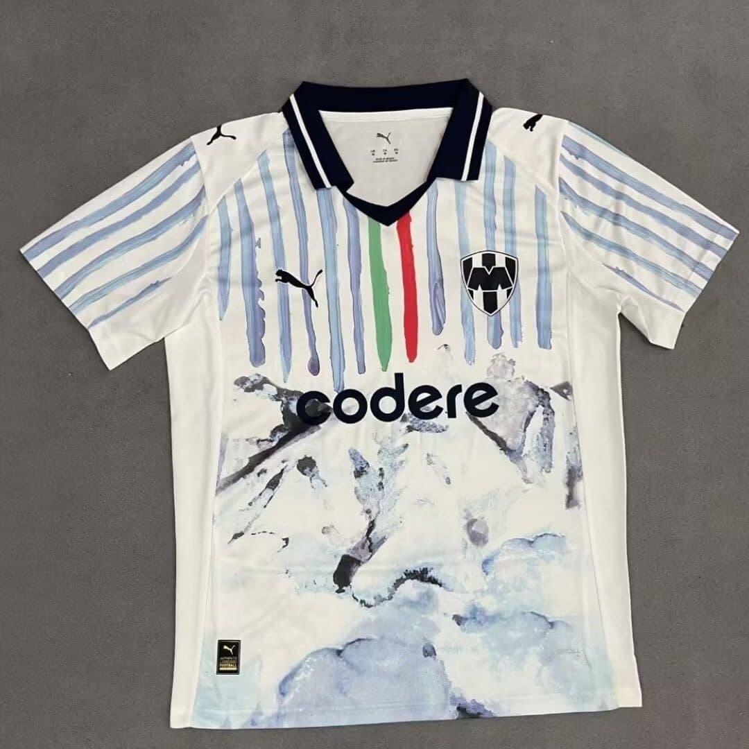 25-26 Monterrey Goalkeeper White Men's Football Shirt