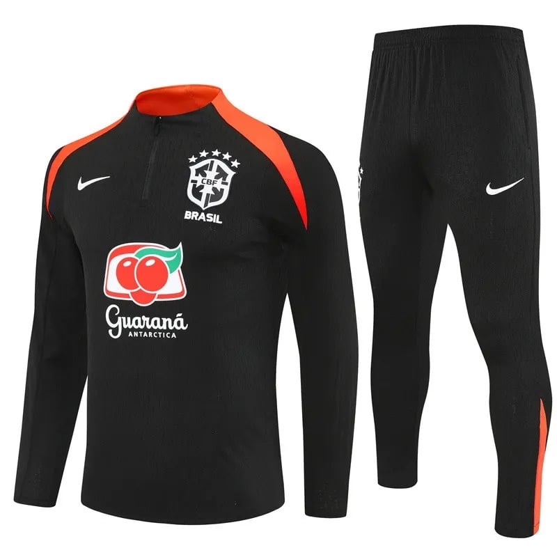 2025 Brazil Black Player Version Training Suit