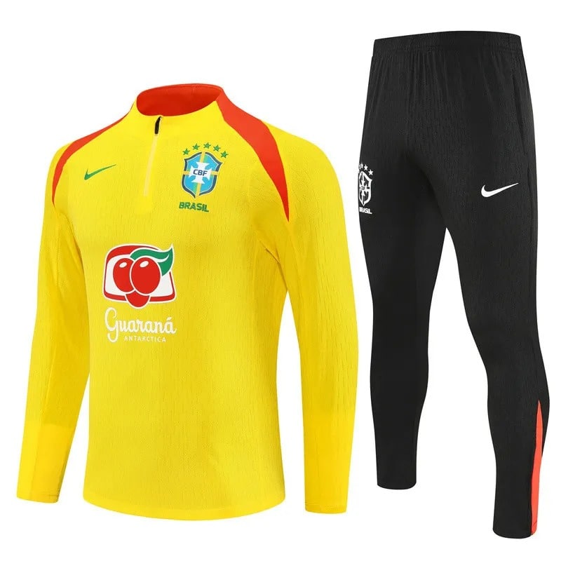 2025 Brazil Yellow Player Version Training Suit